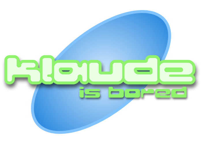 Klaude is bored logo.