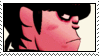 A fast moving gif of the faces of the gorillaz members from the demon days cover.