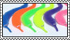 A colorful array of various worms on strings.